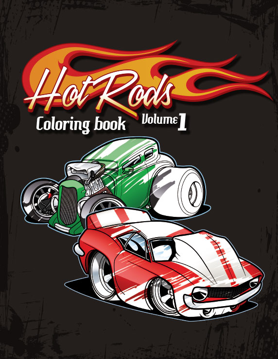 cover with cartoon hot rods