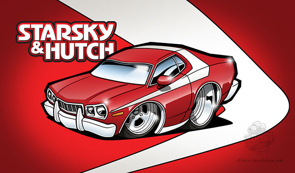 cartoon starsky and hutch car