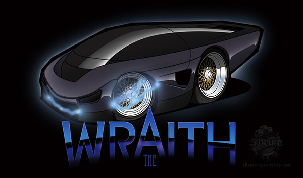 cartoon car from the move the wraith